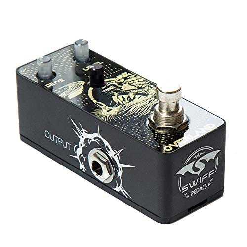 SWIFF Newest Design Multi-functional Guitar Effect Pedal Overdrive Classic Tone Effects DC 9V Power Input True Bypass Effector for all Electronic Musical Instruments(Overdrive)