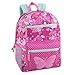 Trail maker 17” Kids Character School Backpacks Plush for Girls with Side Pockets, Padded Straps (Plush Cherry Unicorns)