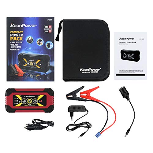 Keenpower Portable Car Jump Starter 12v Car Battery Booster Power