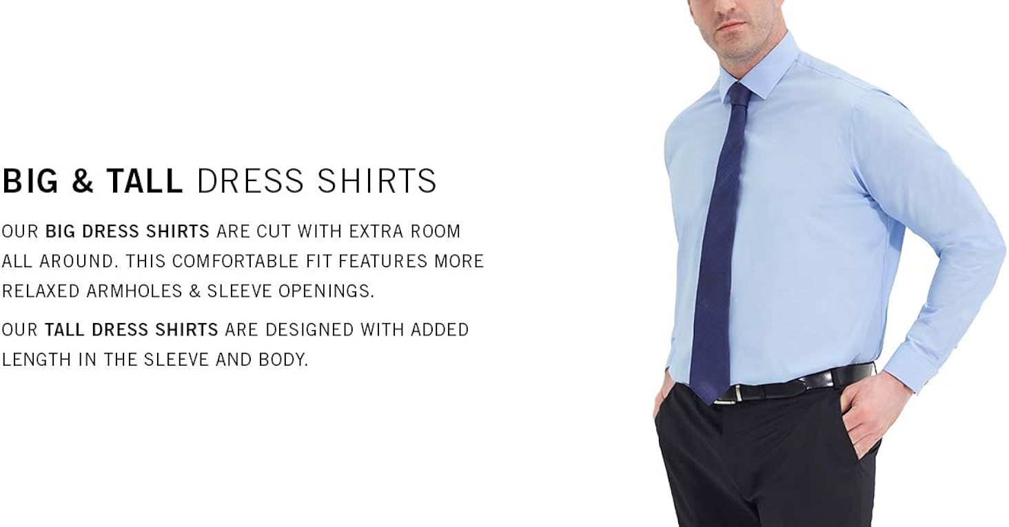 Kenneth Cole Unlisted Men's Dress Shirt Big and Tall Solid at  Men’s Clothing store