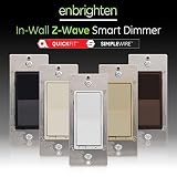 GE Enbrighten Z-Wave Plus Smart Light Dimmer with QuickFit and SimpleWire, Works with Alexa, Google Assistant, SmartThings, Wink, Zwave Hub Required, Repeater/Range Extender, 3-Way Compatible, 46203