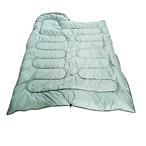 AmiCool Warm Weather Sleeping Bag - Outdoor Camping, Backpacking & Hiking - Fit for Kids, Teens and Adults - Lightweight, Waterproof & Compact (Green)