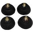 JL Missouri Parts 4X #8-32 1/4" Screw in 1" Rubber Suction Cups, 7/16" Tall, Made in USA Foot Isolator