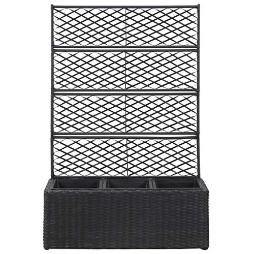 vidaXL Hochbeet mit Rankgitter 2 Töpfe Pflanzkübel Pflanzkasten Blumenkübel Spalier Gartenspalier Rankhilfe Rankkasten… – Bild 8