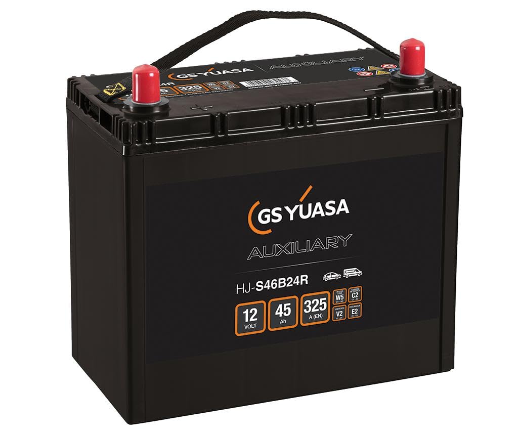 Yuasa HJ-S46B24R 12V 45Ah 325CCA GS Auxiliary AGM High Performance Car Battery
