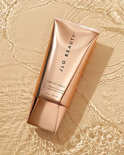 JLO Beauty That Hit Single Face Wash Cream, Antioxidant Rich Gel Cleanser & Makeup Remover Skin Care Formula Gentle Pore Cleansing Daily Facial Cleanser to Support Smooth, Radiant Skin, 5 Oz