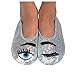 Snoozies Womens Eye Candy Bling Slipper Socks