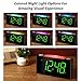 Loud Vibrating Alarm Clock with Super Bed Shaker for Heavy Sleepers Deaf Hard of Hearing Elderly Kids, Bedroom Home, Digital Plug-in Clock,Night Light, 7’’ Large Display & Full Dimmer,USB Ports,12/24H