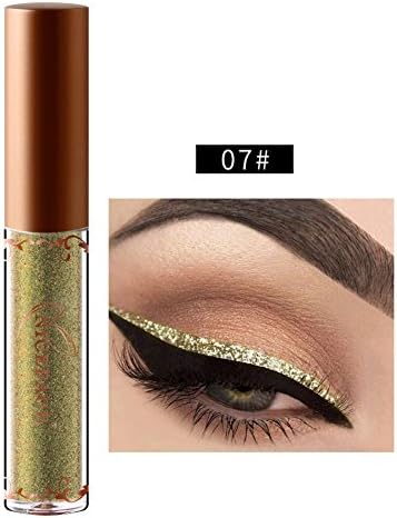 Liquid Metallic Glitter Eyeliner, Moresave 12 Colors Diamond Shining Shimmer Waterproof Colorful Eyeliner