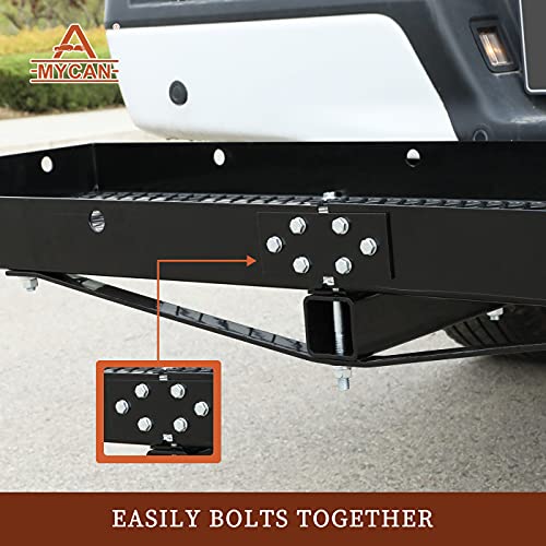 MYCAN Hitch Mount Cargo Carrier 60x20 Luggage Basket Tray Rack