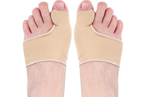 Hilph Bunion Corrector Relief Sleeve for Women & Men, Big Toe Gel Bunion Corrector Separator Straightener for Day/Night Support, Hallux Valgus Pain Relief, Bunion Socks (1 Pair)