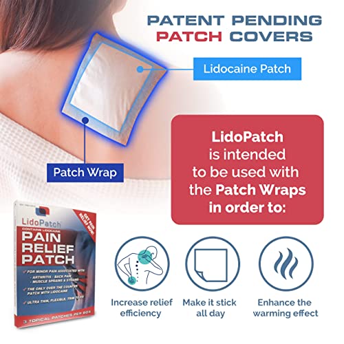Lidocaine Patch (3Pack), LidoPatch Maximum Strength 3.6 Lidocaine & 1
