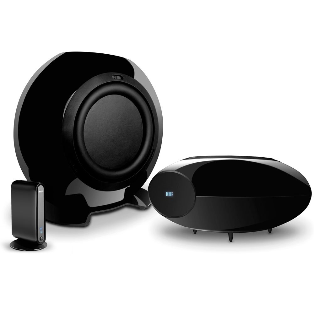 KEF HTB2SEW Wireless Subwoofer (Gloss Black) Electronics