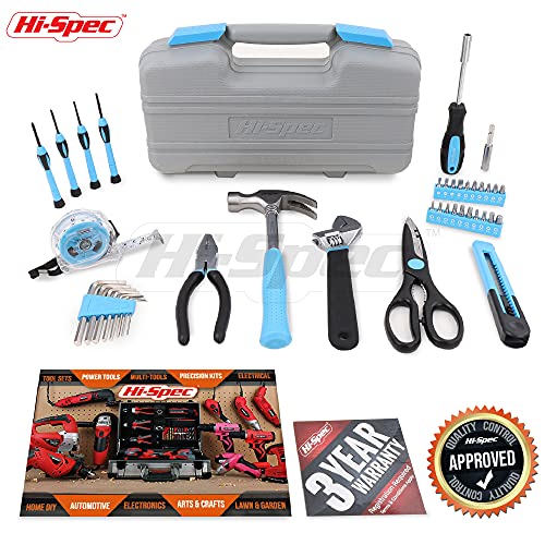 Hi-Spec 40-teiliges Werkzeug Set mit Schwarz Blauen Werkzeugen im praktische Aufbewahrungskoffer, handlich und gut zu… – Bild 8