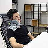 AOOU Travel Pillow Portable Soft Neck Support Perfect Pillow for Any Sitting Position Super Comfortable Pillow for Home Office Car Plane Train Machine Ergonomic Design Washable Pillow