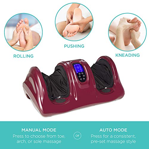 Best Choice Products Foot Massager Machine Shiatsu Foot Massager, Therapeutic Reflexology