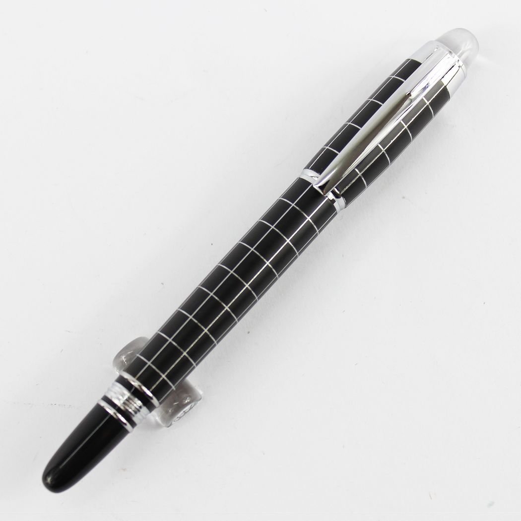 Gullor Fashion Elegant Baoer Black with Silver Cross-line Pen 79 Rollerball Pen
