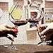 Luxtrip 18 pcs Wine Wine Tasting Party Decoration Supplies Gift Themed Wine Glass Charms Wine Lover and World Traveler Themes Wine Glass Charms Markers Drink Markers