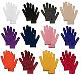Simplicity Men / Women's Warm Knitted Winter Gloves, Pack of 2,6, or 12