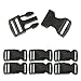 6-pack Quick Release Black Strap Buckles - 3/4-inch Standard Size
