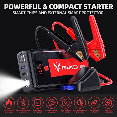 Foxpeed G29 Jump Starter 2500A 21000mAh 12V Car Jump Starter for up to