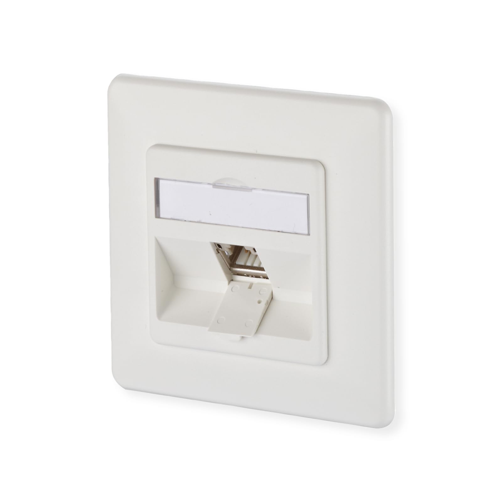 Metz Connect 130B12D11002-E Network Socket Flush-Mounted Insert with Central Plate and Frame CAT 6a 1 Po