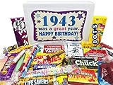 Woodstock Candy - 1943 77th Birthday Gift Box Nostalgic Retro Candy Mix from Childhood for 77 Year Old Man or Woman Born 1943 Jr