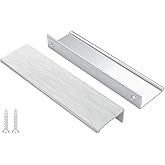 Peaha 10 Pack Kitchen Cabinet Handles 5 inch Stain Nickel Pulls for Dresser Drawers Door Edge Finger Pull Hardware