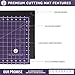 RORABACKS Premium Pleasantly Purple Self Healing Cutting Mat For Rotary Cutters And Quilting Rulers (11x17, Purple)