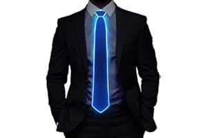 SATUMIKO Led Tie Light Up Fanny Ties Novelty Necktie For Men LED Light Up Ties Costume Accessory