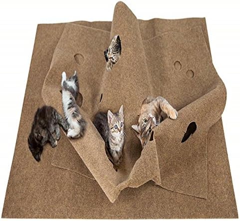 Enjoyment Cat Training Toy Mat Activity Play Mat Fun Interative Play Training Mat Scratching Bed Mat