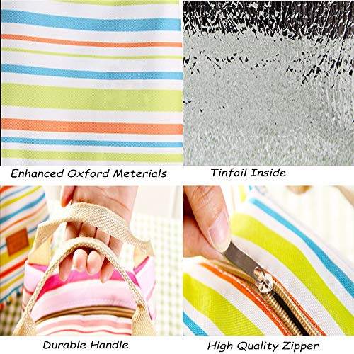 OENEW Lunch Bag for Men Women,Durable Insulated Lunch Bag to Keep Fresh Food for Work/School/Picnic/Beach (Green)