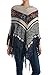 BASICO Women's Knitted Sweater Poncho Cape Shawl Wrap One Size