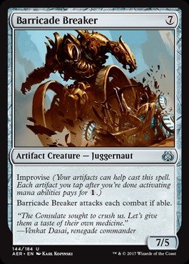 Magic: the Gathering - Barricade Breaker (144/184) - Aether Revolt