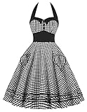 GRACE KARIN Women's Halter Neck Vintage Cocktail Dress JS6091
