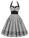 GRACE KARIN Women's 50s Vintage Style Cocktail Dress Full Circle Halter Dress