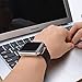 CUZOW Milanese Stainless Steel Metal Replacement Watch Band with Double Metal Buckle for Apple Watch/Apple Watch Sport/Apple Watch Edition Series 3/Series 2/Series 1 (Milanese-Black-42mm)