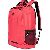 SwissGear 5505 Cecil 16” Laptop Backpack Teaberry – Daily Laptop Bag with Gear Attachment Options – Multiple Organizer Pockets & Padded Shoulder Straps