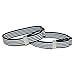 CTM® Elastic Black and White Pinstripe Adjustable Sleeve Garter, Black and White Pinstripe