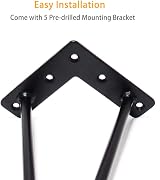 Signstek 8 Inch Heavy Duty Hairpin Furniture Legs Black 4PCS view 3