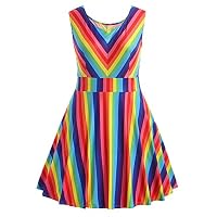 ❤️Clearance! Women Dress SFE-Rainbow Dress,Women