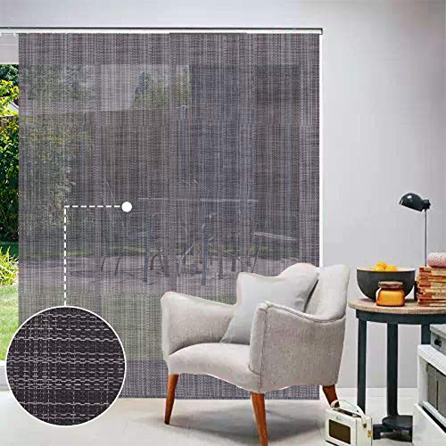 LETAU Sliding Panels Track Blinds, Upgrade Light Filtering UV