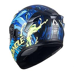 TRIANGLE Dual Visor Full Face Motorcycle Bike