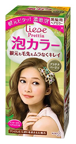 KAO Prettia Bubble Hair Color, Platinum Beige
