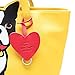 Marc Tetro Tote Bag With Dangle-Boston Terrier on Yellow