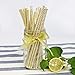 DELIGHTBOX Peach, mint green and gold paper straws set of 100 straws
