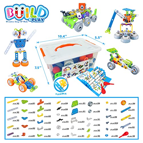 11in1 STEM Toys Building Blocks 175 PCS Construction Building Set