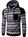 Acquaa Men Casua Ethnic Hedging Pocket Hoodies Sweater