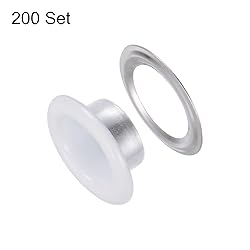 HARFINGTON 200 Set Color Round Grommets 8mm