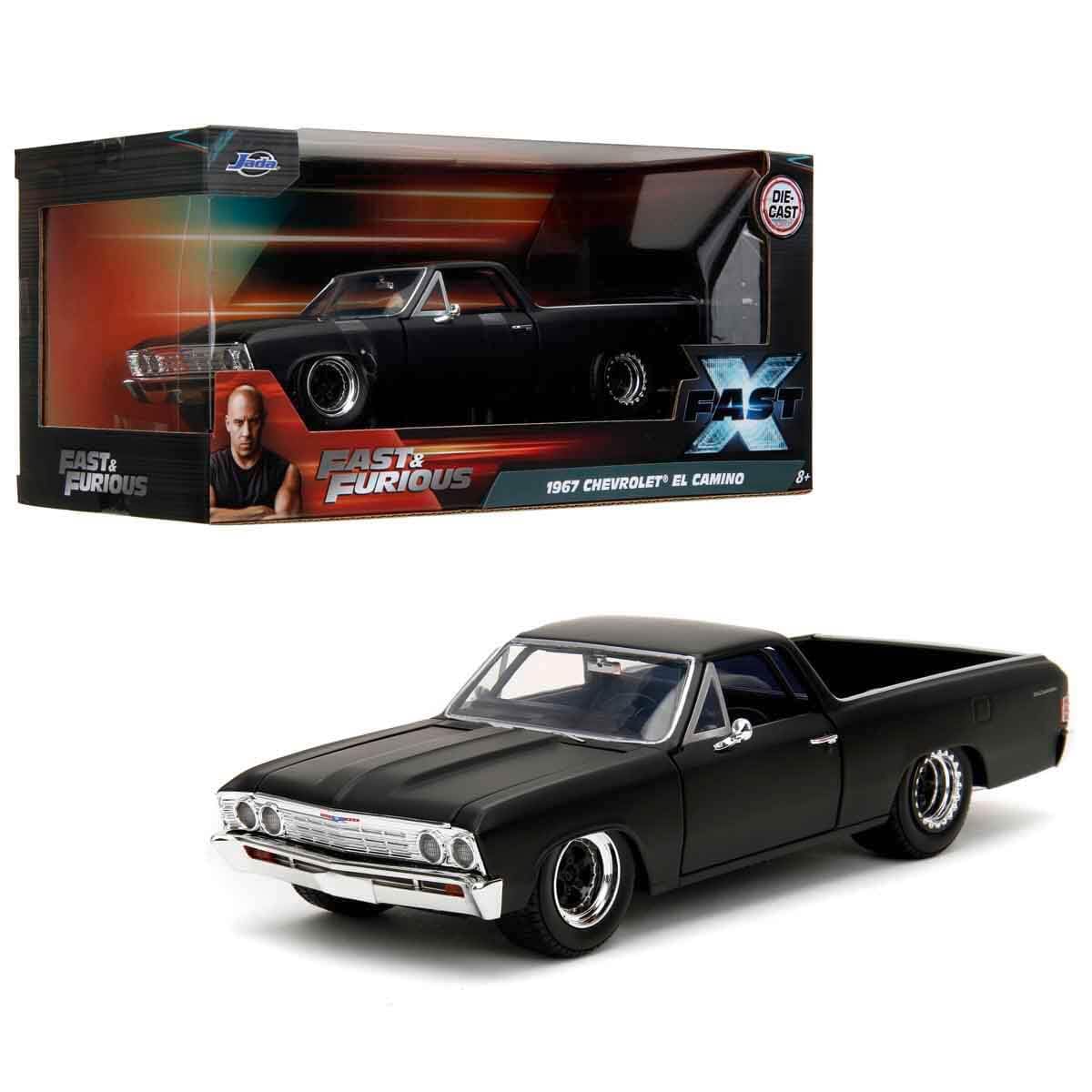 Jada - Fast and Furious 1967 El Camino, 253203086, from the film Fast and Furious 10, Die-cast, scale 1:24, Dominic Toretto, suitable from age 8 years and above